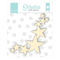Estrela em aglomerado 12 x 12,5 cm - Artis decor - 1 peça