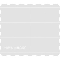 Base de carimbo acrílica ergonómica quadrada de 7 x 8 x 0,8 cm - Artis decor