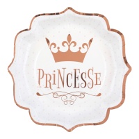 Pratos Princesse 21 cm - 11 unidades