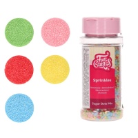Sprinkles confettis redondos de cores de 80 g - FunCakes