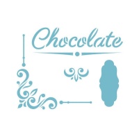 Stencil chocolate 20 x 28,5 cm - Artis decor - 1 unidade