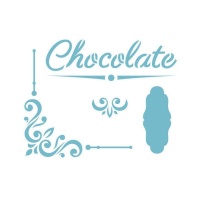 Chocolate Stencil 20 x 28,5 cm - Artis decor - 1 unidade