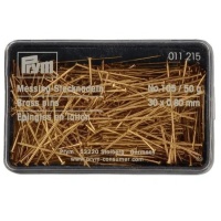 Pinos banhados a ouro 30 x 0,8 mm - Prym - 50 gr