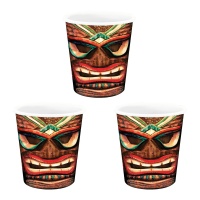 Copos de shot com Totem Havaiano - 3 unid.