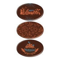 Chocolate negro Halloween Oval Desenhos sortidos - 60 unidades