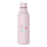 Garrafa de 500 ml de borboletas rosa