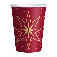 Copos de 270 ml de Estrela Feliz Natal - 6 unidades