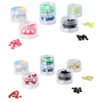 Gemas acrílicas em forma de gota de diversas cores de 5 x 8 mm - 600 unidades