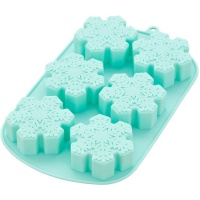 Molde em floco de neve de silicone 27,5 x 17,5 cm - Wilton - 6 cavidades