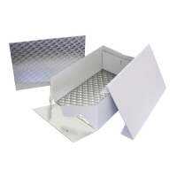Caixa de bolo rectangular 35 x 25 x 25 x 25 x 15 cm com base de 0,3 cm - PME