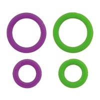 Marcadores de pontos flexíveis com argola fechada - Clover - 30 peças.