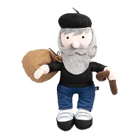 Peluche de Olentzero de 40 x 19 cm