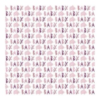 Papel de presentes Pink Elephant Floral de 76,2 x 1,52 m - unidade