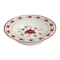 Pratos de Natal Poinsettia de 17,5 cm - 6 unidades