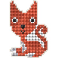 Íman de raposa com pintura de diamante - Coleção D art