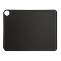 Tábua de cortar 43 x 33 cm com ranhura e cabide preto - Arcos