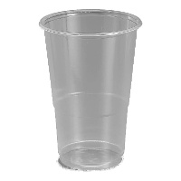 Copos de 300 ml de plástico transparente - 100 unidades
