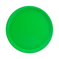 Pratos verdes biodegradáveis de 20,5 cm - 10 unidades