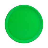 Pratos de cartão verde de 20,5 cm - 6 peças