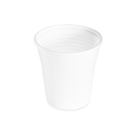 Copos de plástico brancos de 166 ml - 100 unid.