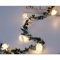 Grinalda com luzes LED em forma de flores - 1,5 metros