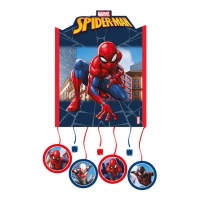 Pinhata Homem-Aranha na cidade 27 x 21 cm