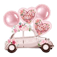 Buquê de balões de carro nupcial 