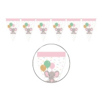 Bebé Elefante Pennant Girl Pennant
