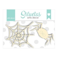 Spider e Cobweb Chipboard - Artis decor - 2 unidades