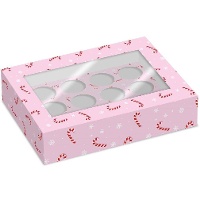 Caixa para 12 cupcakes de bastão de caramelo - 2 unidades
