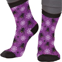 Meias de aranhas lilases - 1 par