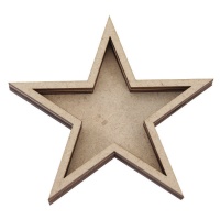 Shaker de madeira de Estrela de 12,7 x 12,7 cm - Artis decor