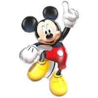 Balão em forma completa do Mickey de 82 x 49 cm