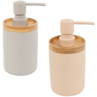 Dispensador de sabão com madeira de 16,5 cm - 1 unidade