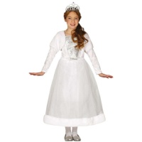 Fato de princesa branco para rapariga