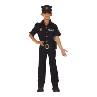 Fato de polícia americano para crianças