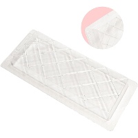 Molde plástico para torrone e chocolate de 20 x 8 cm losangos