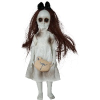 Pendente de menina com peluche de 30 cm