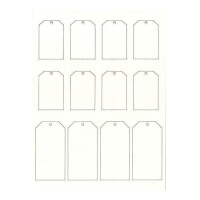 Etiquetas de aglomerado em diferentes tamanhos - Artis decor - 12 pcs.