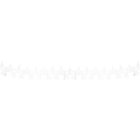 Guirlanda de pombas de papel branco 6m