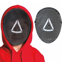 Máscara de supervisor triangular para crianças