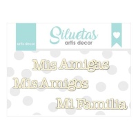 Os meus amigos, os meus amigos e a minha família em aglomerado - Artis decor - 6 unidades
