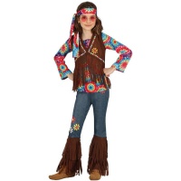 Fato hippie colorido para raparigas