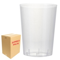 Copos de plástico transparentes largos de 600 ml - 240 pcs.