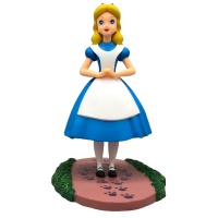 Figura de bolo Alice no País das Maravilhas com base de 10,5 cm - 1 unidade
