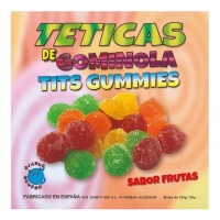 Jelly beans com sabor a fruta em forma de mama com açúcar - 125g