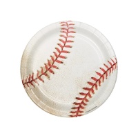 Pratos de basebol 18 cm - 8 peças