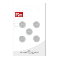 Botões cinzentos de 1,2 cm com dois furos - Prym - 5 unid.