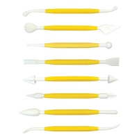 Moldes de modelação amarelos - PME - 8 unid.