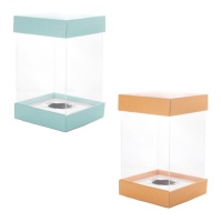 Caixa de ovos de Páscoa transparente 17,5 cm - Pastkolor - 1 unid.